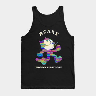 heart band felix glitch Tank Top